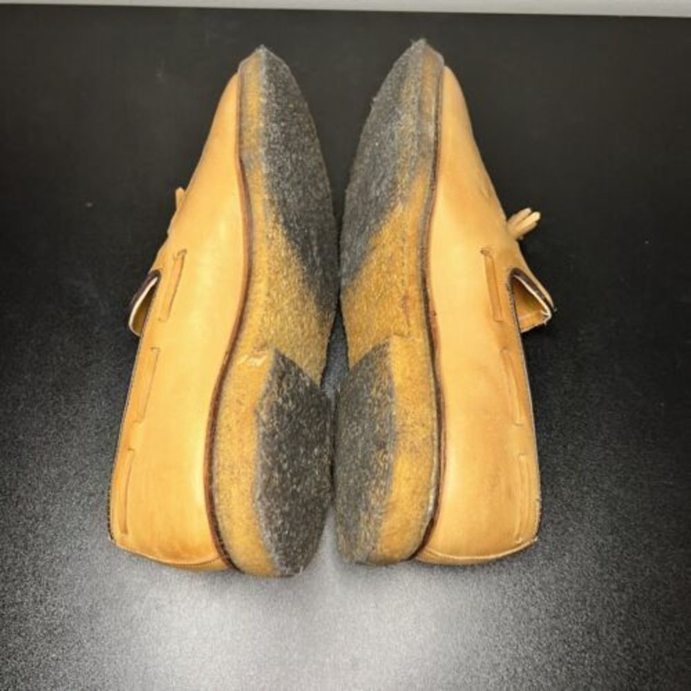Tan Leather Tassel Loafers - Picture 6 of 12